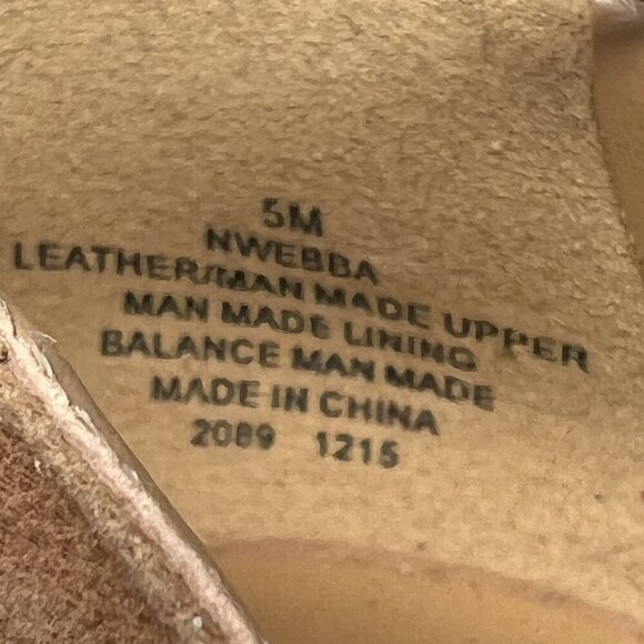 Nine West Size 5 Light Brown Tie Up NWEBBA Leather Stiletto Heels - Picture 5 of 8